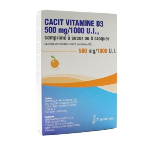 Cacit Vit D3 500/1000 Cpr Bt30