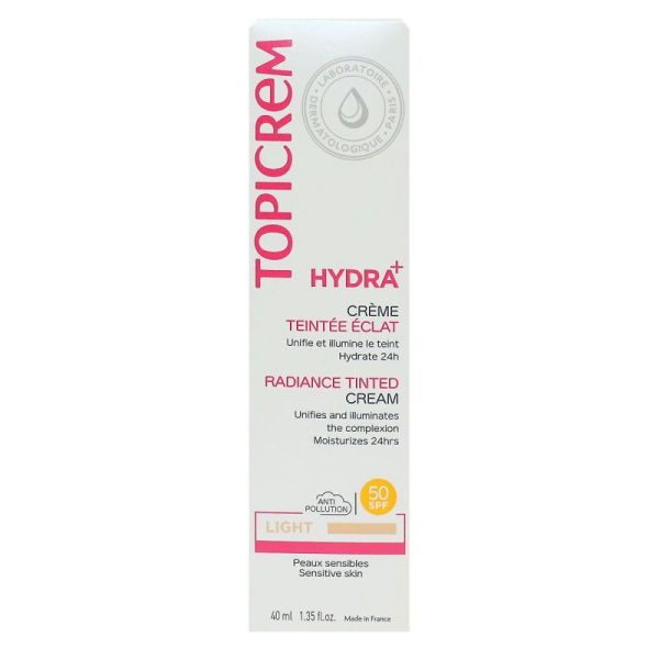 Topicrem Hydra Cr Teintee Claire 40Ml